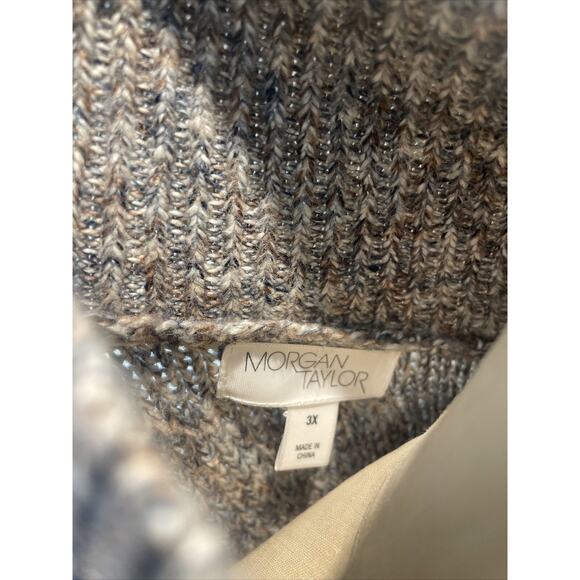 Morgan Taylor, Grey Pull Over Knit Sweater, 3X, NWT - Picture 7 of 7